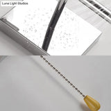 Modern Tapered Wall Sconce With Fabric Shade Chrome Finish - Led Bedside Lighting