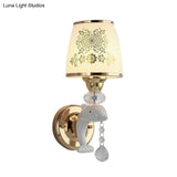 Modern Trapezoid Opal Glass Shade Wall Sconce - Gold Finish 1/2-Light Mount Lamp Fixture