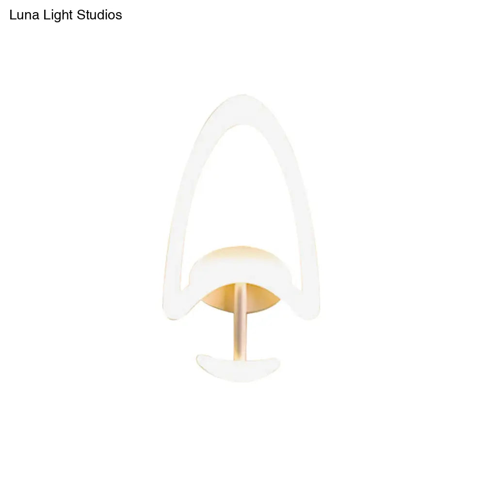 Modern Tree-Shaped Led Wall Lamp With Acrylic Shade In Warm/White Light - Ideal For Bedrooms