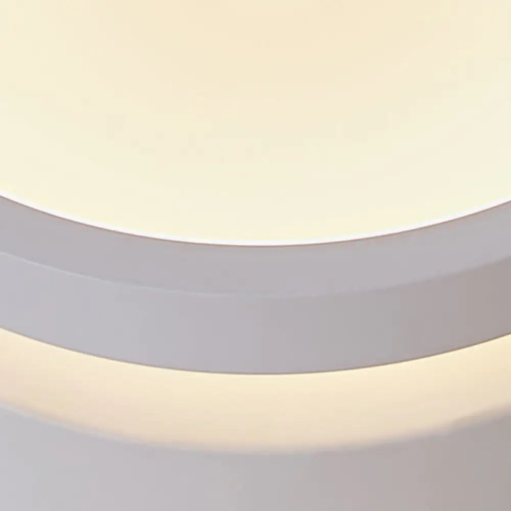 Modern Triangular Flush Led Ceiling Light With Warm/White Acrylic Lighting