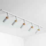 Modern Tubular Track Light For Commercial Use - Metal Spotlight With Semi-Mount Ceiling Design 5 /
