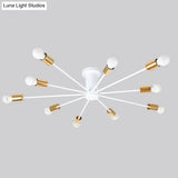 Modern Unique Novelty Painted Ceiling Lamps E27 Led 2 Styles Lights For Living Room Bedroom