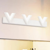Modern V-Shaped Led Vanity Light: Acrylic Bathroom Mirror Lamp (2/3-Light Warm/White) 3 / White Warm