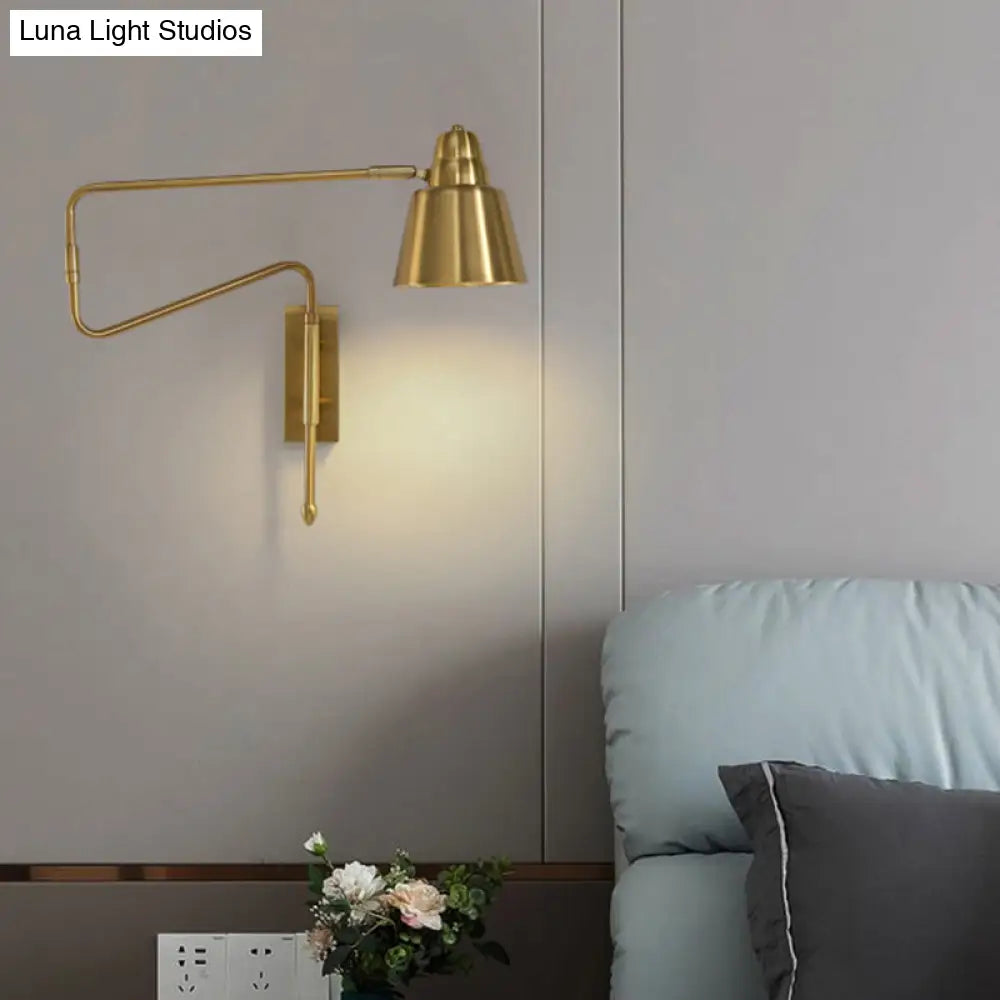 Modern Wall Mounted Reading Lamp: Retractable Arm Nordic Style