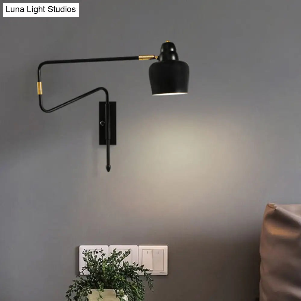 Modern Wall Mounted Reading Lamp: Retractable Arm Nordic Style