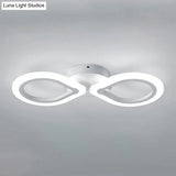 Modern Waterdrop Acrylic Wall Sconce Light - Simple Design With White Led 1/2 Lights Elegant