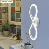 Modern Waterdrop Acrylic Wall Sconce Light - Simple Design With White Led 1/2 Lights Elegant