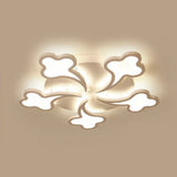 Modern White Acrylic Ceiling Light For Bedroom 5 / Warm