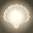 Modern White Acrylic Shell Wall Light - Lovely Bedroom Nursing Room Lamp