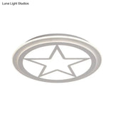 Modern White Acrylic Star Ceiling Light For Children’s Bedroom