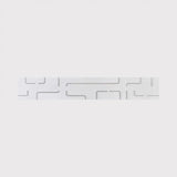 Modern White Etched Rectangle Led Acrylic Wall Light Fixture In Warm/White