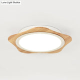 Modern White Floral Ceiling Mount Light - Bathroom Corridor Flush