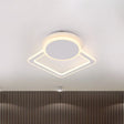 Modern White Led Ceiling Flush Light For Living Room - Round/Square Acrylic Simplicity Flushmount