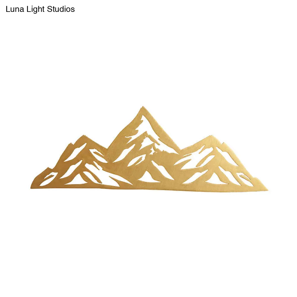 Modern Wood Mountain Wall Lamp For Childs Bedroom - Creative & Energy Saving