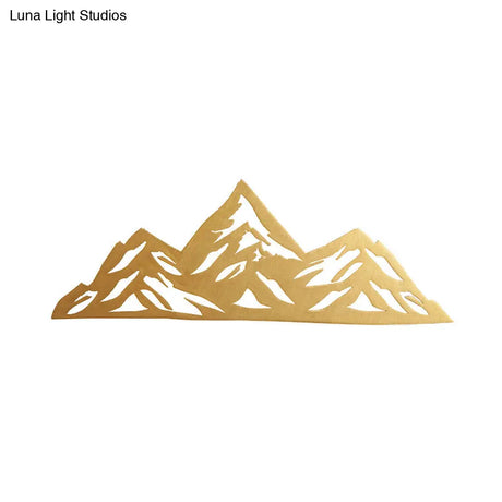 Modern Wood Mountain Wall Lamp For Childs Bedroom - Creative & Energy Saving