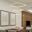 Modernism 3-Tier Gold Chandelier With Clear Crystal Led Pendant - Restaurant Lighting In 3 Colors /