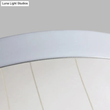 Modernist Glass Multi Light Pendant For Living Room With Orb Cream Shade And White Suspension