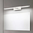 Modernist Led Metal Wall Sconce Lamp - White/Warm Light 19.5/23.5/34 Wide Silver/Nickel Finish