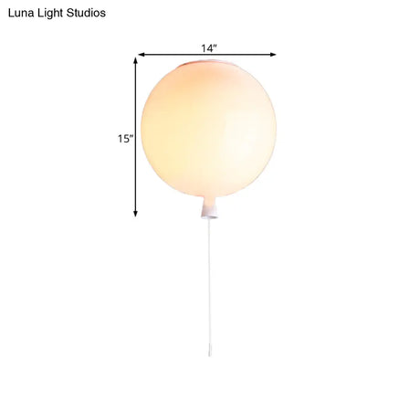 Modernist Style Balloon Shade Suspension Lamp - 8’/10’ Width White Ceiling For Living Room