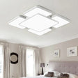 Modernist Style Flush Mount Lamp: Acrylic Shade Ceiling Light Black/White 20.5’/24.5’ 5/7