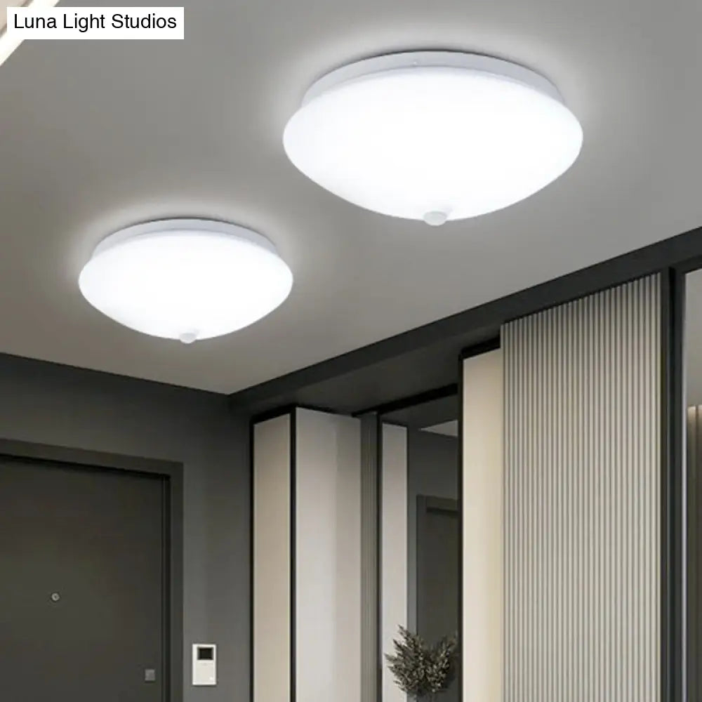 Motion - Sensing Cap Shape Led Flush Ceiling Light For Hallway