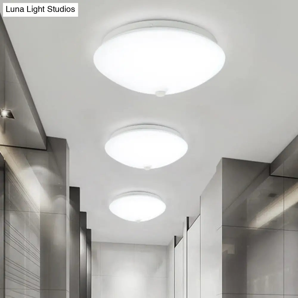 Motion - Sensing Cap Shape Led Flush Ceiling Light For Hallway