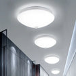 Motion - Sensing Cap Shape Led Flush Ceiling Light For Hallway White / 10.5’ Warm