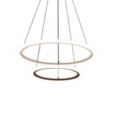 Multi Tier 2-3-4 Pendant Chandelier Acrylic White Led Ceiling Hang Light For Dining Room / 2 Tiers