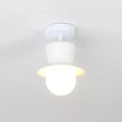 Mushroom Flush Mount Ceiling Light In White For Hallway Décor 1 /