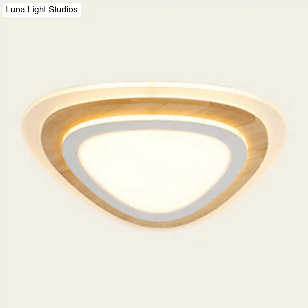 Nautical Acrylic Led Flush Mount Ceiling Light For Kids Room