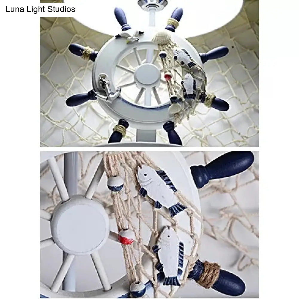 Nautical Style Rudder Desk Lamp - Adult Bedroom Reading Light