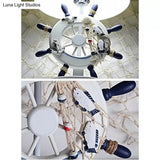 Nautical Style Rudder Desk Lamp - Adult Bedroom Reading Light