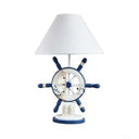 Nautical Style Rudder Desk Lamp - Adult Bedroom Reading Light White