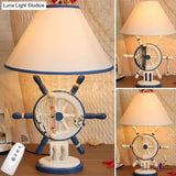 Nautical Style Rudder Desk Lamp - Adult Bedroom Reading Light