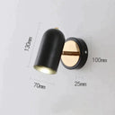 Nell Industrial LED Wall Sconce Black Style 2 Wall Lamp