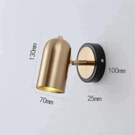 Nell Industrial LED Wall Sconce Gold Style 2 Wall Lamp