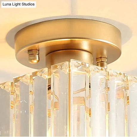 Nevaeh - Creative Simple Modern Square Crystal Corridor Porch Ceiling Lamp Ceiling