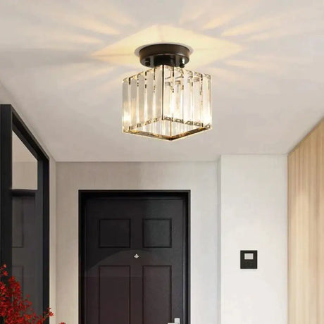 Nevaeh - Creative Simple Modern Square Crystal Corridor Porch Ceiling Lamp Ceiling