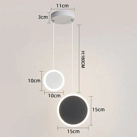 New Arrival Pendant Lights Modern Led Lamp For Bedside Dining Room Bar White Or Black Color Fixtures