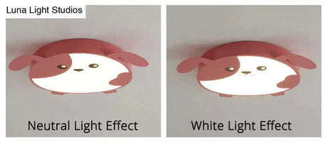 New Design Led Ceiling Light Baby Room Child Cutie Cat Shape With Remote Control Lamp Lighting