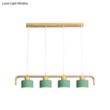 Nordic 3/4 Head Metal Island Chandelier For Dining Room & Kitchen
