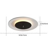 Nordic Acrylic Circle Flush Light: Stylish Ceiling Fixture For Bedrooms