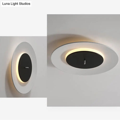 Nordic Acrylic Circle Flush Light: Stylish Ceiling Fixture For Bedrooms