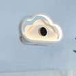 Nordic Acrylic Heart/Cloud Led Wall Light Fixture For Bedroom - Black/White White / Cloud