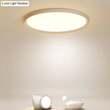 Nordic Acrylic Led Ceiling Light: Stylish White Flush Mount For Bedroom / 12 Warm