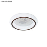 Nordic Acrylic Led Ceiling Light With Elk/Star/Hot Air Balloon Pattern - Flush Mount