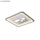 Nordic Acrylic Led Flush Mount Ceiling Light For Living Room