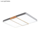 Nordic Acrylic Slim Panel Ceiling Mount Light - Green/Pink/White Ideal For Living Room
