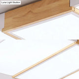 Nordic Acrylic Slim Panel Ceiling Mount Light - Green/Pink/White Ideal For Living Room