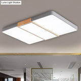Nordic Acrylic Slim Panel Ceiling Mount Light - Green/Pink/White Ideal For Living Room